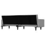 vidaXL Divano letto Divanetto Convertibile con Cuscini per Studio Tessuto - Grigio Chiaro
