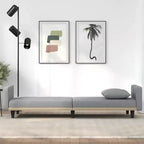 vidaXL Divano letto Divanetto Convertibile con Cuscini per Studio Tessuto - Grigio Chiaro