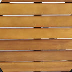 Christopher Knight Home Nahanni, table d'appoint d'extérieur industrielle en bois d'acacia et fer, teck/noir