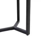 Christopher Knight Home Nahanni, table d'appoint d'extérieur industrielle en bois d'acacia et fer, teck/noir