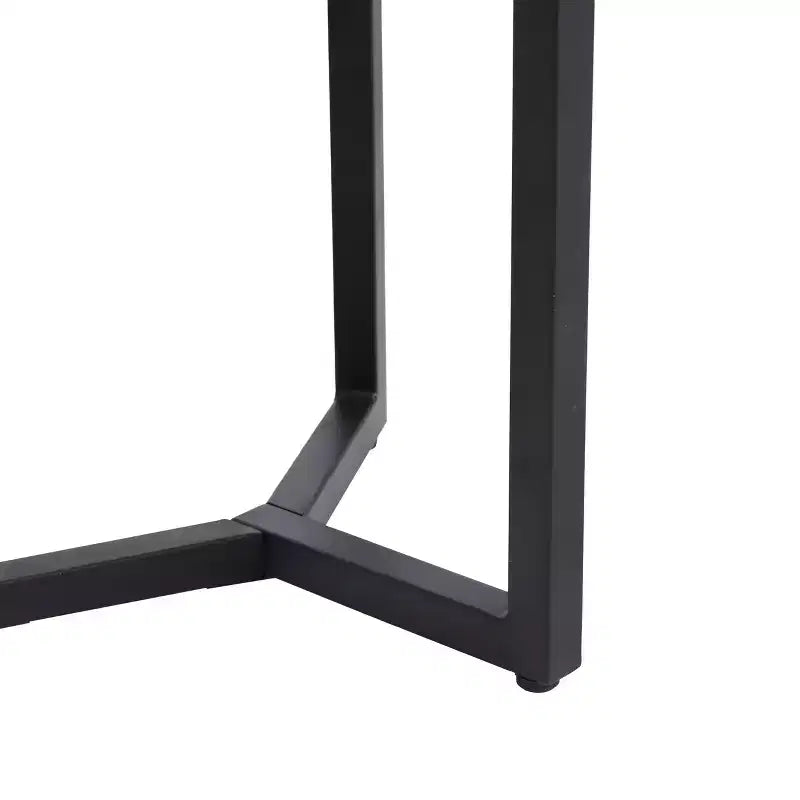 Christopher Knight Home Nahanni, table d'appoint d'extérieur industrielle en bois d'acacia et fer, teck/noir