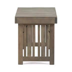GDFStudio Karyme Table d'appoint pliante d'extérieur en bois d'acacia avec plateau à lattes