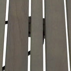 GDFStudio Karyme Table d'appoint pliante d'extérieur en bois d'acacia avec plateau à lattes