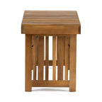 GDFStudio Karyme Table d'appoint pliante d'extérieur en bois d'acacia avec plateau à lattes
