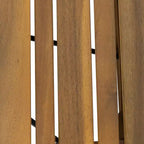 GDFStudio Karyme Table d'appoint pliante d'extérieur en bois d'acacia avec plateau à lattes