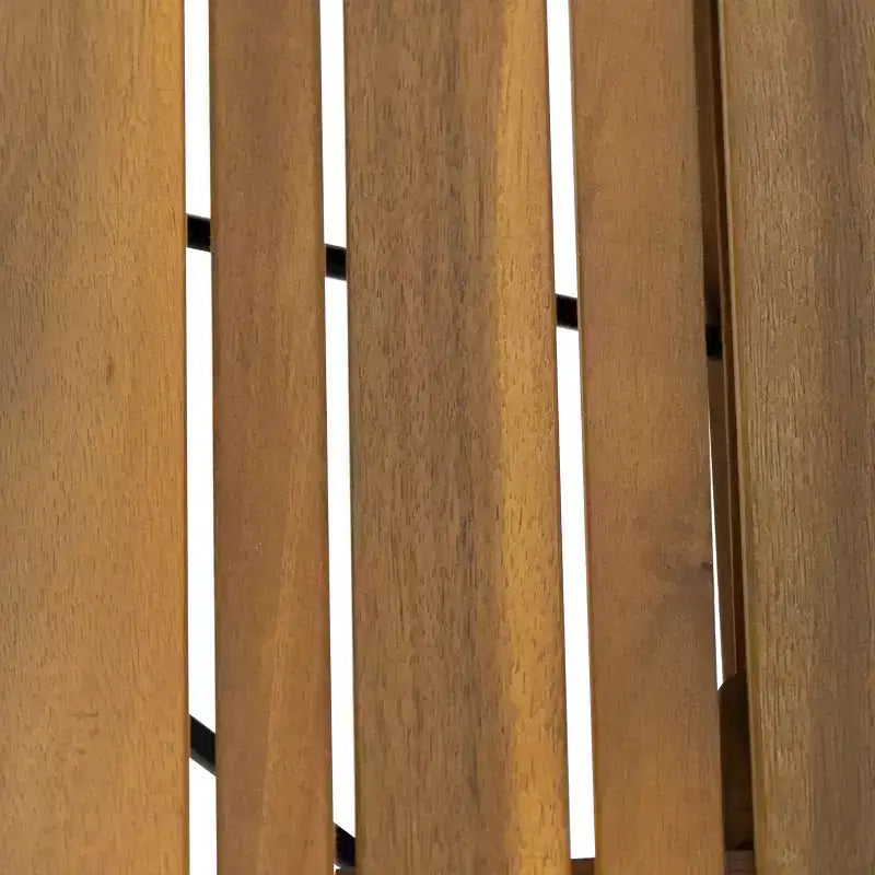 GDFStudio Karyme Table d'appoint pliante d'extérieur en bois d'acacia avec plateau à lattes