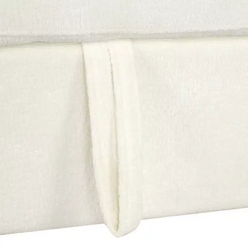 Divano letto a L modulare da 120,5" con letto estraibile, contenitore e portabicchieri, sezionale reversibile per soggiorno moderno