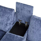 Divano letto a L modulare da 120,5" con letto estraibile, contenitore e portabicchieri, sezionale reversibile per soggiorno moderno