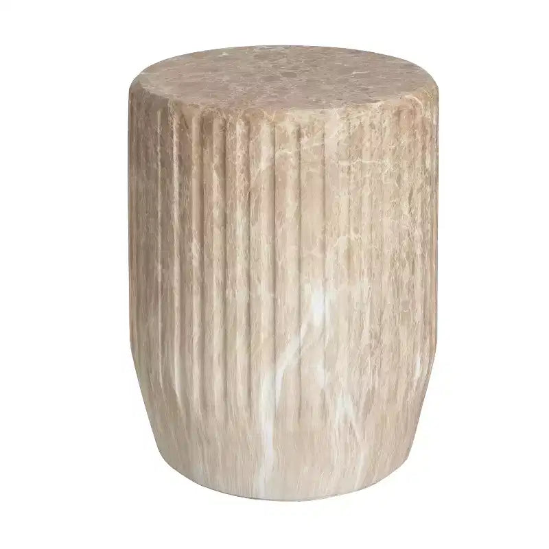 Christopher Knight Home Hava Table d'appoint d'extérieur moderne multifonction en béton léger sculpté