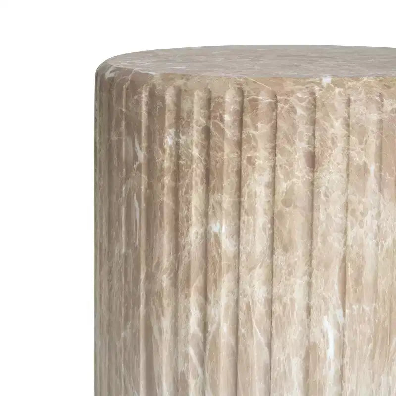 Christopher Knight Home Hava Table d'appoint d'extérieur moderne multifonction en béton léger sculpté