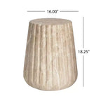 Christopher Knight Home Hazel Table d'appoint d'extérieur moderne polyvalente en béton léger