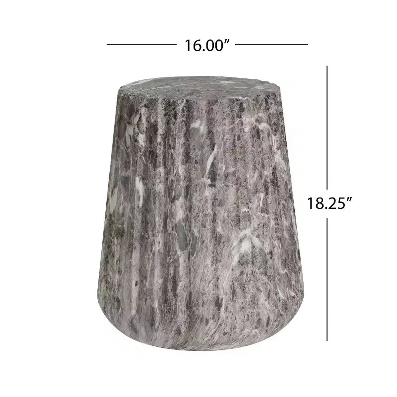 Christopher Knight Home Hazel Table d'appoint d'extérieur moderne polyvalente en béton léger