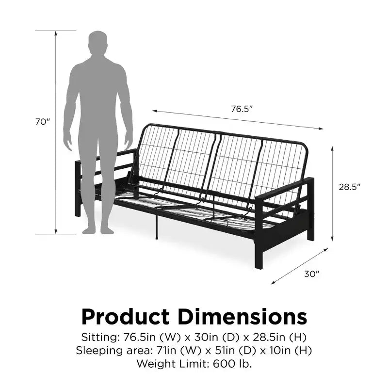 Telaio Futon in Metallo Miles DHP