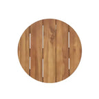 Tavolino da esterno rotondo in legno di acacia Christopher Knight Home Hamel, Teak