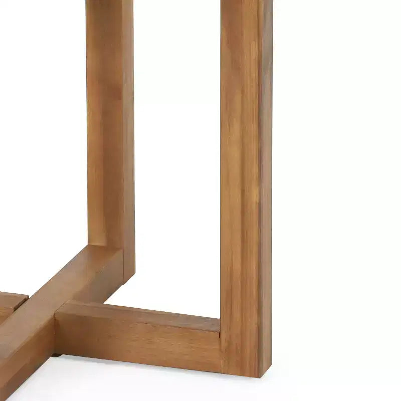 Tavolino da esterno rotondo in legno di acacia Christopher Knight Home Hamel, Teak