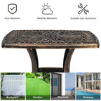 Karl Home | Table d'appoint d'extérieur en métal carrée