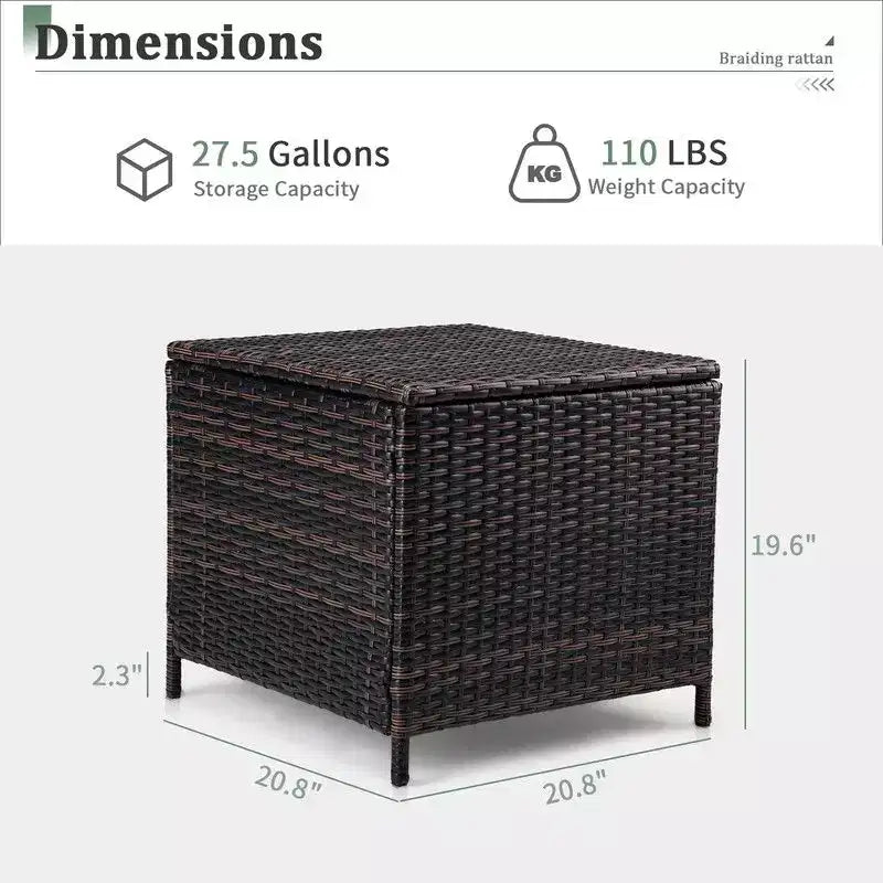 Karl Home | Table d'appoint carrée d'extérieur