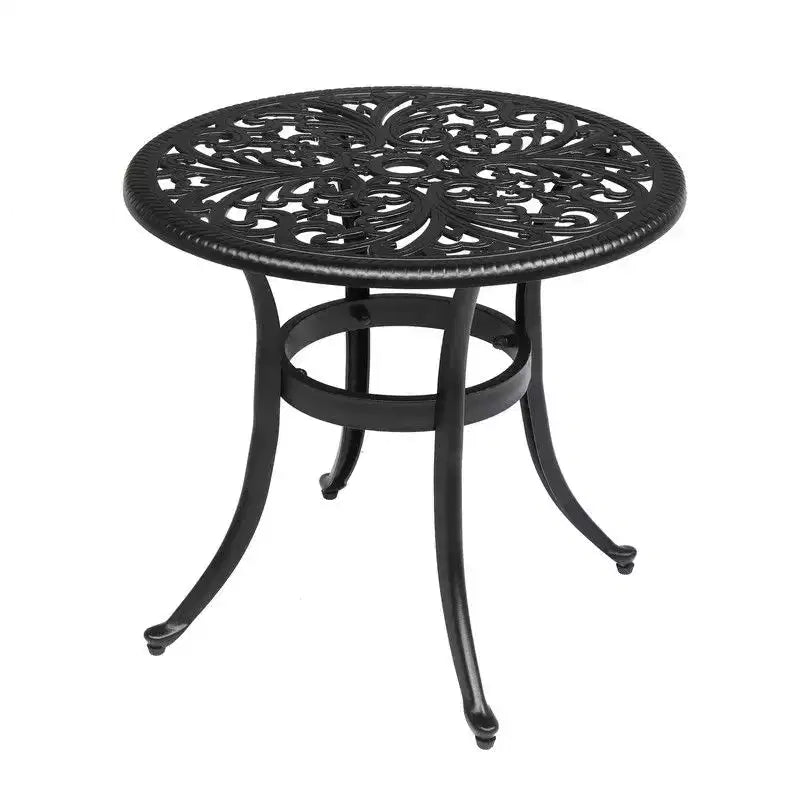 Karl Home |Round Metal Outdoor Side Table