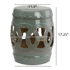 NAYSAYE Tavolino da divano con design a traforo, Tavolino decorativo per casa, prato, giardino, patio, verde, 11,5*17,25*11,5