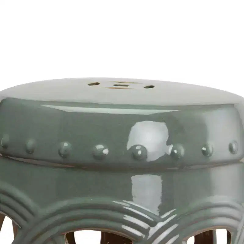 NAYSAYE Tavolino da divano con design a traforo, Tavolino decorativo per casa, prato, giardino, patio, verde, 11,5*17,25*11,5