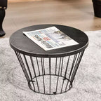 Table d'appoint NAYSAYE avec design sablier, petite table 40,6 cm pour jardin, pelouse, patio, noir, 41,3 x 52,7 x 41,3 cm