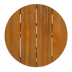 Christopher Knight Home Beckett Tavolino da Esterno in Legno di Acacia con Piano Rotondo a Doghe