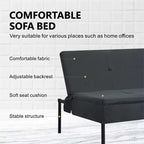 Canapé-lit futon convertible MAYEERTY 69.88 avec dossier réglable sur 5 positions