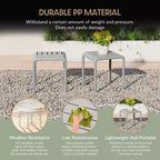 WestinTrends Playa, tavolini laterali da esterno moderni in plastica (set da 2)