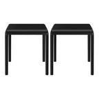 WestinTrends Playa Plastic Modern Outdoor Patio Accent Side Tables (Set of 2)