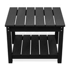 Table d'appoint de patio Hyleory durable en PEHD - Table d'appoint d'extérieur résistante aux intempéries