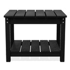 Table d'appoint de patio Hyleory durable en PEHD - Table d'appoint d'extérieur résistante aux intempéries