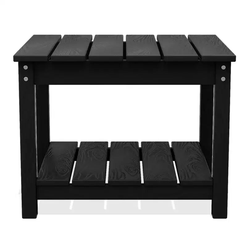 Table d'appoint de patio Hyleory durable en PEHD - Table d'appoint d'extérieur résistante aux intempéries