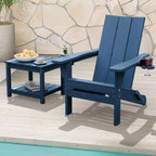 Table d'appoint de patio Hyleory durable en PEHD - Table d'appoint d'extérieur résistante aux intempéries