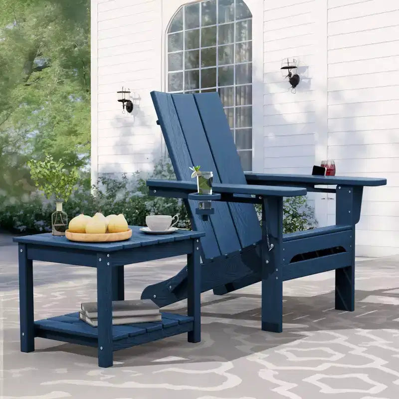 Table d'appoint de patio Hyleory durable en PEHD - Table d'appoint d'extérieur résistante aux intempéries