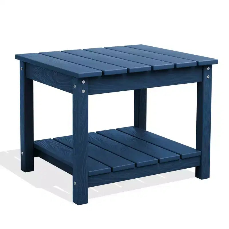 Table d'appoint de patio Hyleory durable en PEHD - Table d'appoint d'extérieur résistante aux intempéries