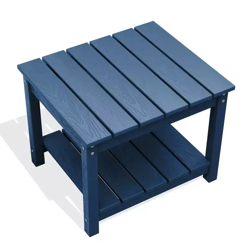 Table d'appoint de patio Hyleory durable en PEHD - Table d'appoint d'extérieur résistante aux intempéries