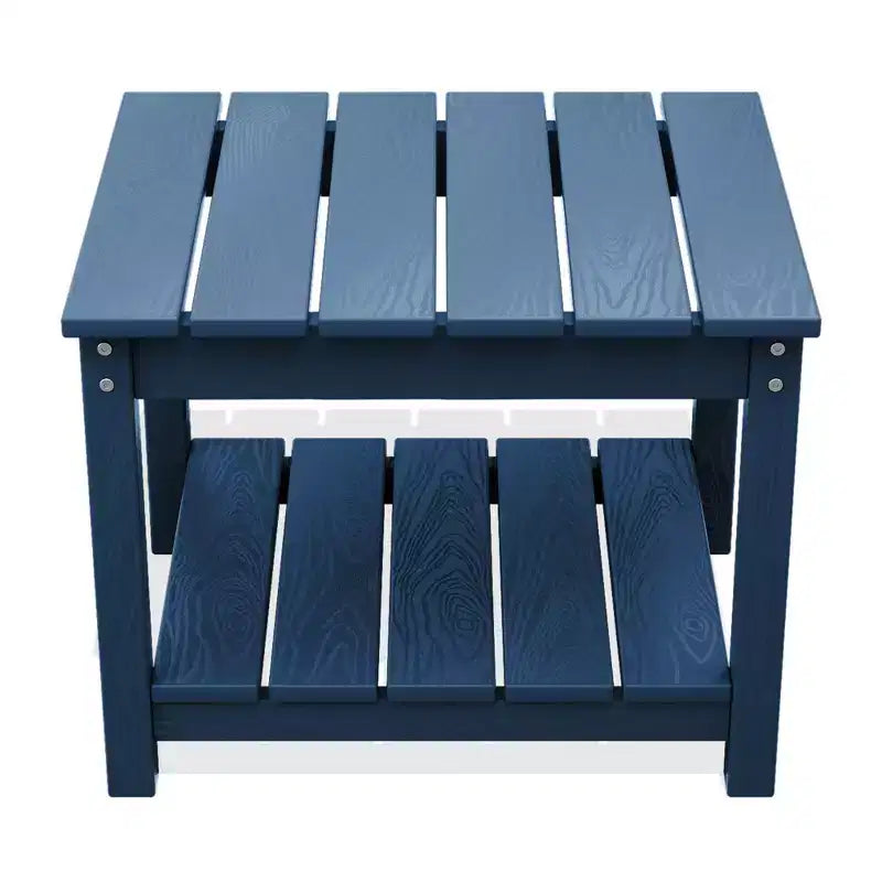 Table d'appoint de patio Hyleory durable en PEHD - Table d'appoint d'extérieur résistante aux intempéries