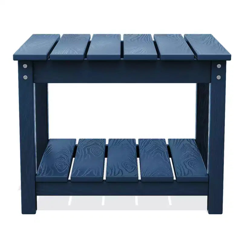 Table d'appoint de patio Hyleory durable en PEHD - Table d'appoint d'extérieur résistante aux intempéries