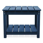 Table d'appoint de patio Hyleory durable en PEHD - Table d'appoint d'extérieur résistante aux intempéries