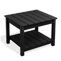 Hyleory Durable HDPE Patio End Table - Weather Resistant Outdoor Side Table