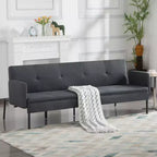 MAYEERTY 74.8 Divano Letto Futon Convertibile con Schienale Regolabile in 5 Posizioni