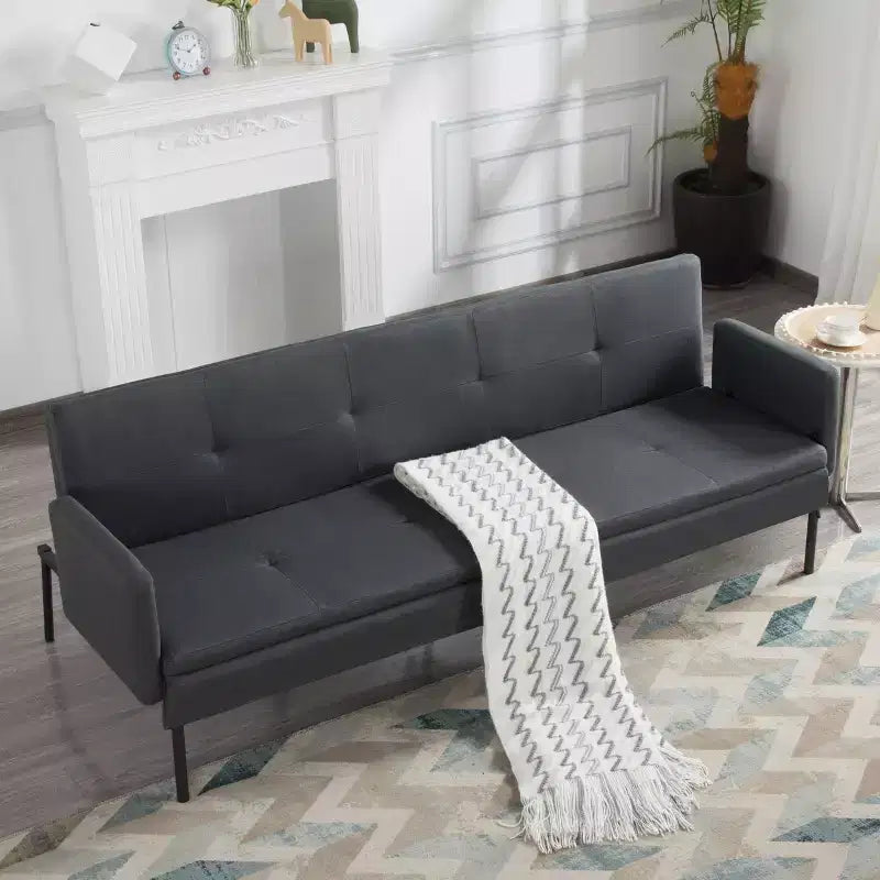 MAYEERTY 74.8 Divano Letto Futon Convertibile con Schienale Regolabile in 5 Posizioni