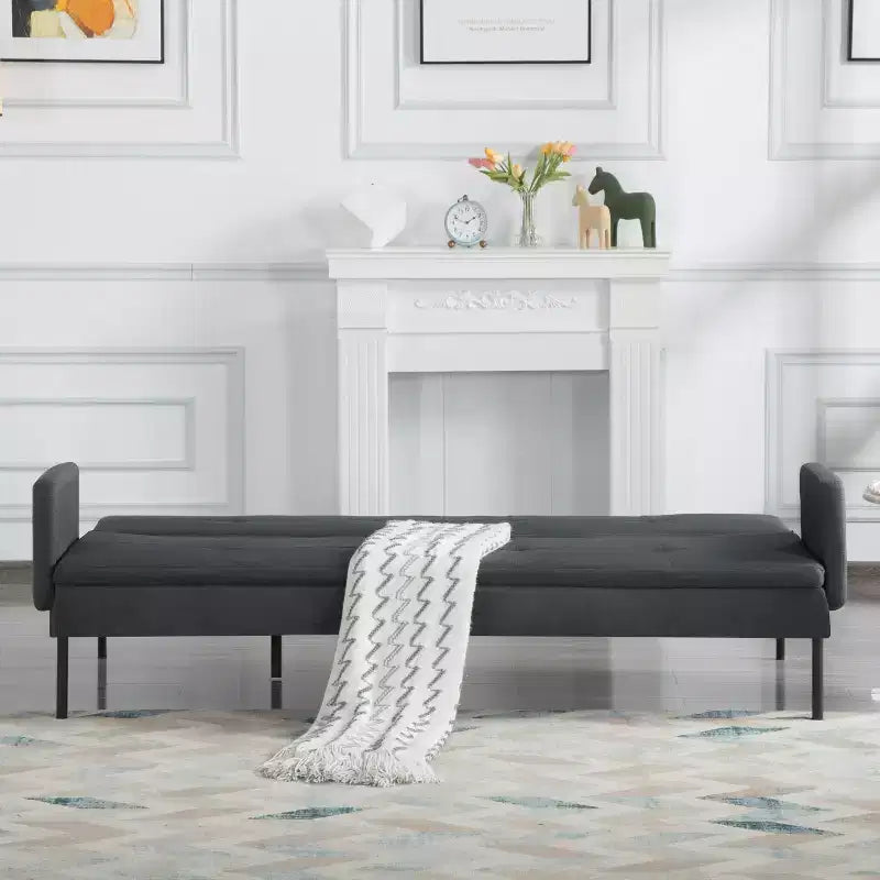 MAYEERTY 74.8 Divano Letto Futon Convertibile con Schienale Regolabile in 5 Posizioni