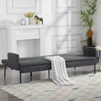 MAYEERTY 74.8 Divano Letto Futon Convertibile con Schienale Regolabile in 5 Posizioni