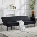 MAYEERTY 74.8 Divano Letto Futon Convertibile con Schienale Regolabile in 5 Posizioni