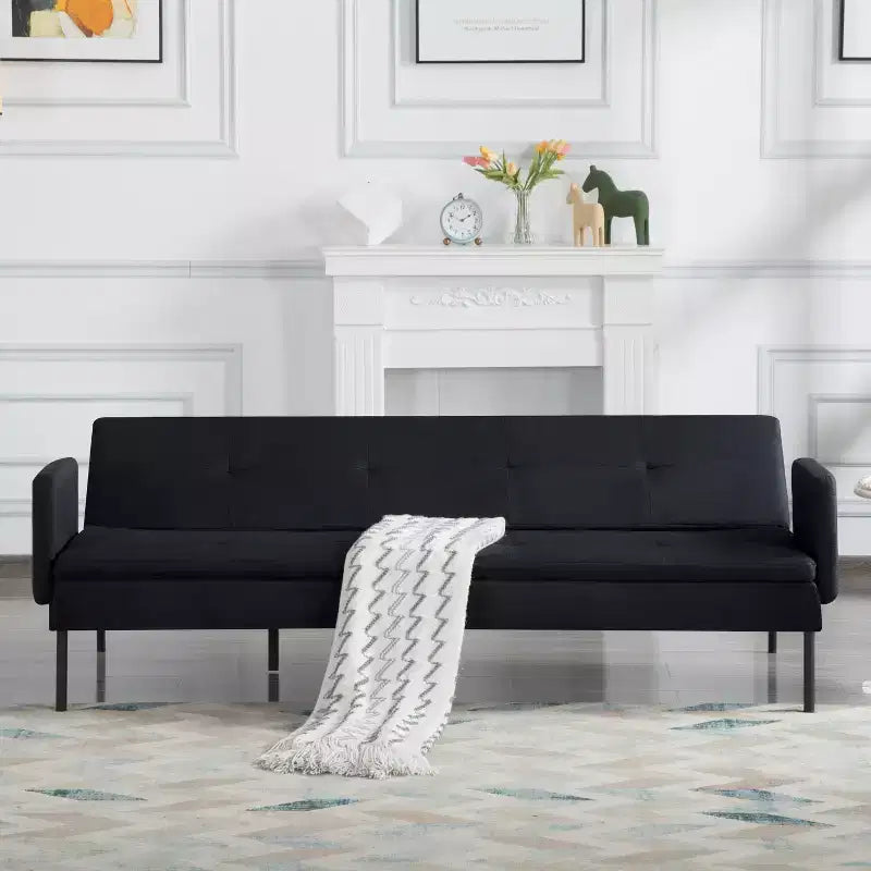 MAYEERTY 74.8 Divano Letto Futon Convertibile con Schienale Regolabile in 5 Posizioni