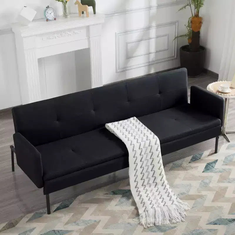 MAYEERTY 74.8 Divano Letto Futon Convertibile con Schienale Regolabile in 5 Posizioni
