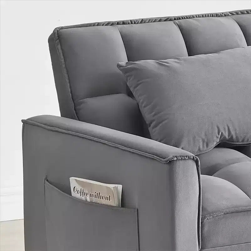 Poltrona Letto Convertibile PexFix, Ideale per Spazi Piccoli con Schienale Regolabile