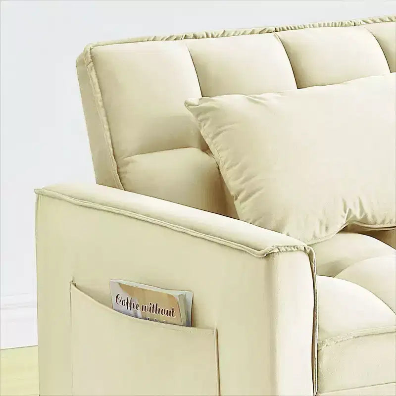 Poltrona Letto Convertibile PexFix, Ideale per Spazi Piccoli con Schienale Regolabile