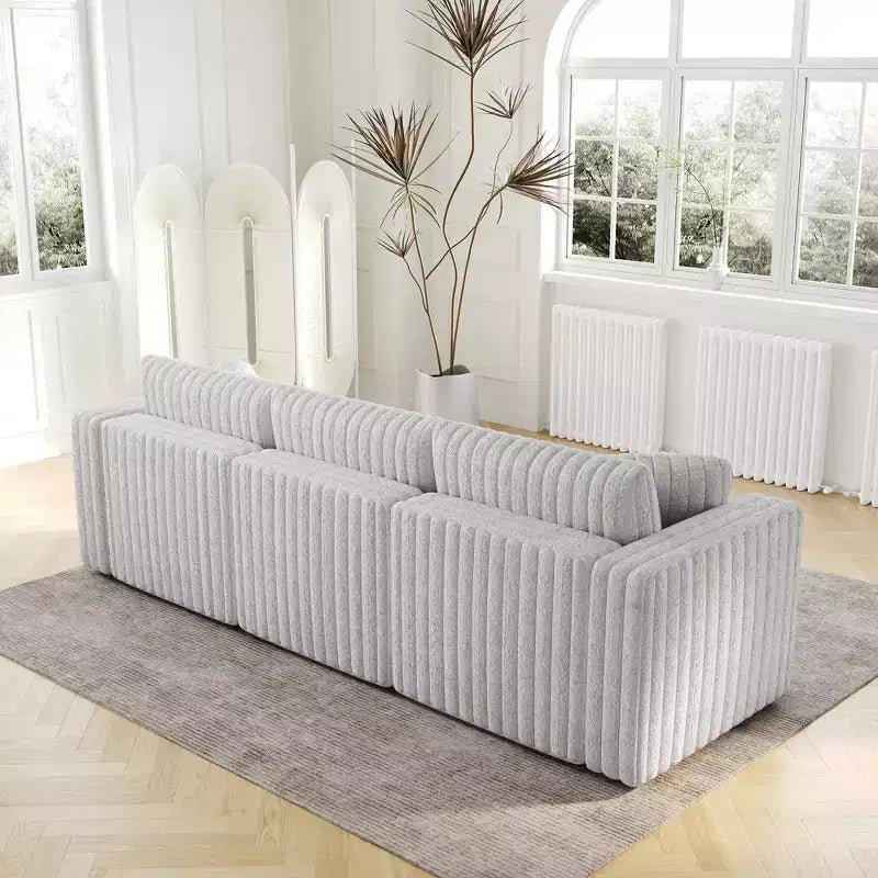 Divano letto a scomparsa pieghevole Okak Modern 54.33, divanetto convertibile futon con 3 lunghezze e schienale regolabile per il soggiorno